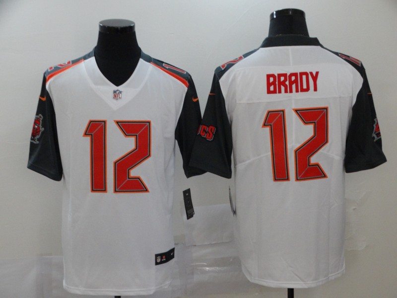 Men Tampa Bay Buccaneers #12 Tom Brady White Nike Limited Vapor Untouchable NFL Jerseys->tampa bay buccaneers->NFL Jersey